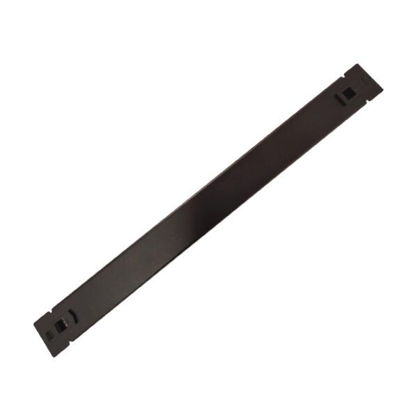 PANOU gestionare cabluri SPACER, tip masca orizontala blank, 19 inch, 1U, 0.8mm, negru,  SPCM-1UF-BK-02 