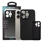 Husa Iphone 16 Spacer, grosime 1.5mm, material flexibil TPU, negru  SPPC-AP-IP16-TPU 