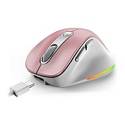 MOUSE Genius,  Ergo  9000S Pro , PC sau NB, wireless, 2.4GHz, optic, 2400 dpi, butoane/scroll 5/1, , roz,  31030039403  (timbru verde 0.18 lei)