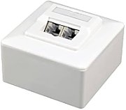 PRIZA RJ-45 aplicabila cu 2 iesiri GEMBIRD pt. cablu STP, Cat6, Keystone (LSA) x 2 | RJ-45 (M) x 2, plastic, 1 buc,  MWS-2S6-01 