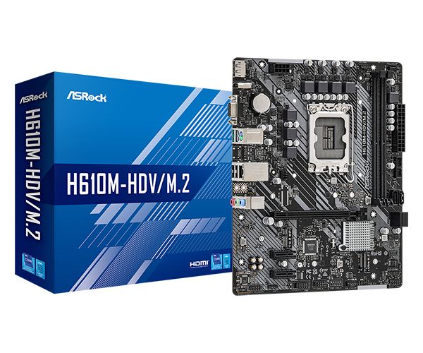 Placa de baza Intel 1700 H610M-HDV/M.2 2.0  90-MXBJH0-A0UAYZ 