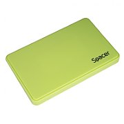 RACK extern SPACER, pt HDD/SSD, 2.5 inch, S-ATA, interfata PC USB 3.0, Husa piele sintetitca, plastic, Verde,  SPR-25612GR  (timbru verde 0.8 lei)