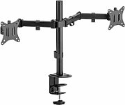 SUPORT de birou LOGILINK, pt 2 TV/monitor, plat, diag. max 32 inch, rotatie, inclinare, pivotare, orizontala, verticala, totala, max 9 Kg x 2,  BP0172 