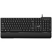 TASTATURA GENIUS USB, 105 taste + 12 taste multimedia, palm rest, negru,  KB-100XP   31310050400   (timbru verde 0.8 lei)