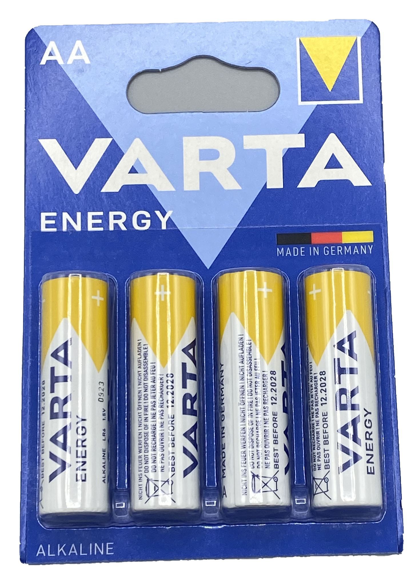 Baterii AA Varta Energy, alcaline, R6, 1,5 V, blister 4 baterii