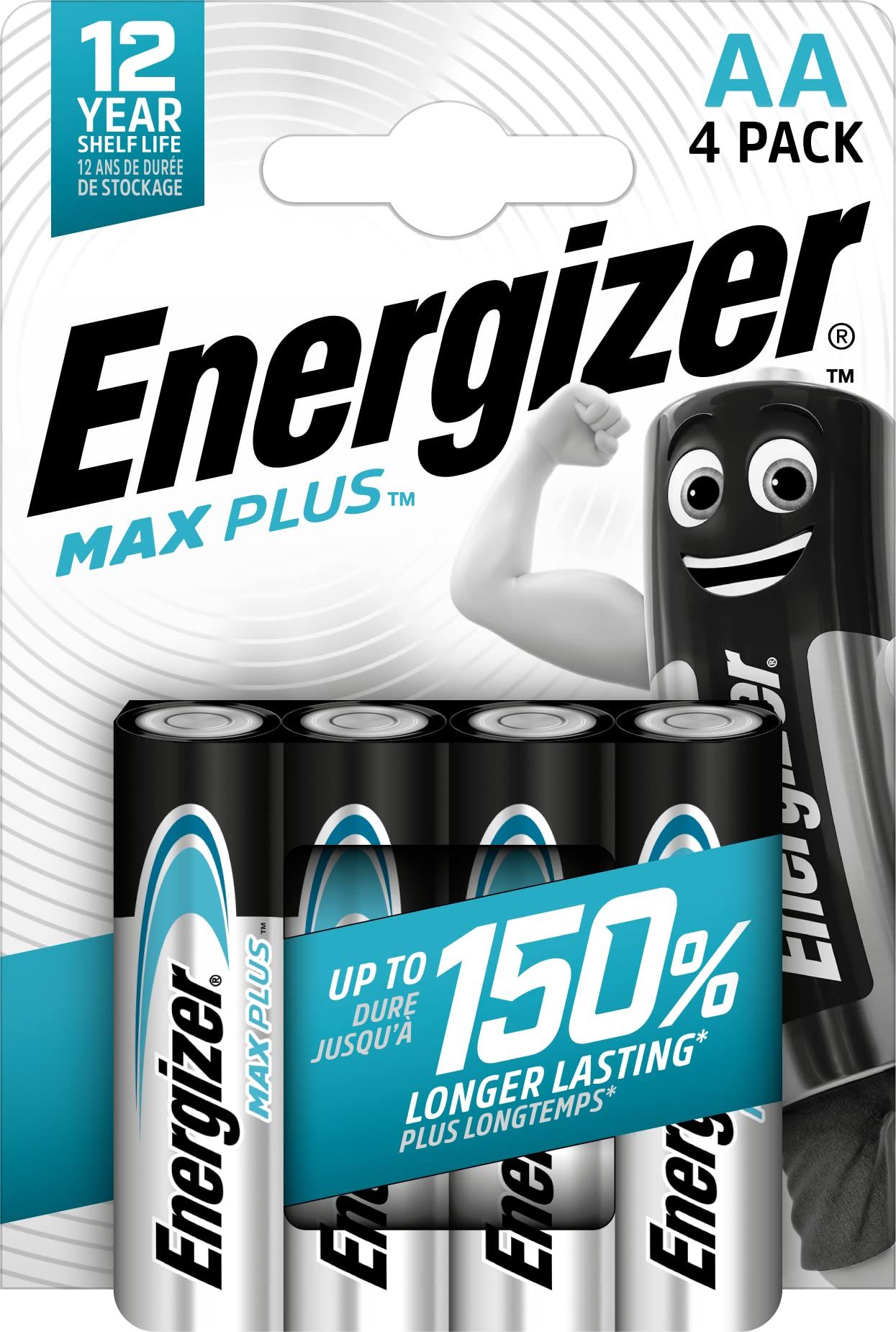 Baterii Max Plus AA, LR6, 1.5V, 4 buc/set, Energizer