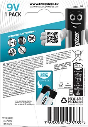 Baterie Max Plus 9V, Energizer