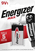 Baterie Max 9V, Energizer, dureaza cu 50% mai mult decat cele alkaline