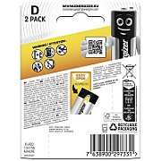 Baterii alkaline D, LR20, 2 buc/set, Energizer