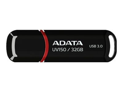 MEMORIE USB 3.2 ADATA 32 GB, cu capac, carcasa plastic, negru,  AUV150-32G-RBK  (include TV 0.02 lei)