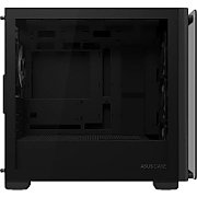 Carcasa ASUS A23 PLUS Mid Tower ARGB NEGRU, Tempered Glass, Sloturi Expansiune 5, Drive Bays: 2x3.5 /2.5  1x2.5 , Ventilatoare Suportate: 7 (spate: 1x120mm, fata: 3x120mm sau 2x140mm, sus: 3x120mm sau 2x140mm), Format Placa De Baza Suportat: Mini-ITX, Micro-ATX, Lungime Maxima Placa Video: 380mm
