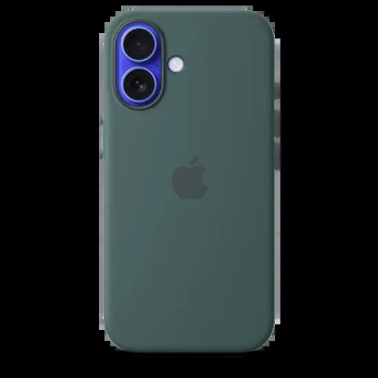 IPHONE 16 SILICONE CASE/WITH MAGSAFE - LAKE GREEN