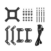 DeepCool  LT 240ARGB , skt. Intel si AMD, racire cu lichid, 2 x 120mm, 600 - 2400 RPM, iluminare RGB, negru  R-LT240-BKAMNC-G-1  (timbru verde 2.00 lei)