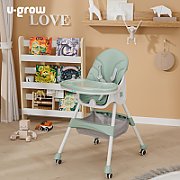 Scaun de masa 2 in 1, pliabil, verde, U-Grow