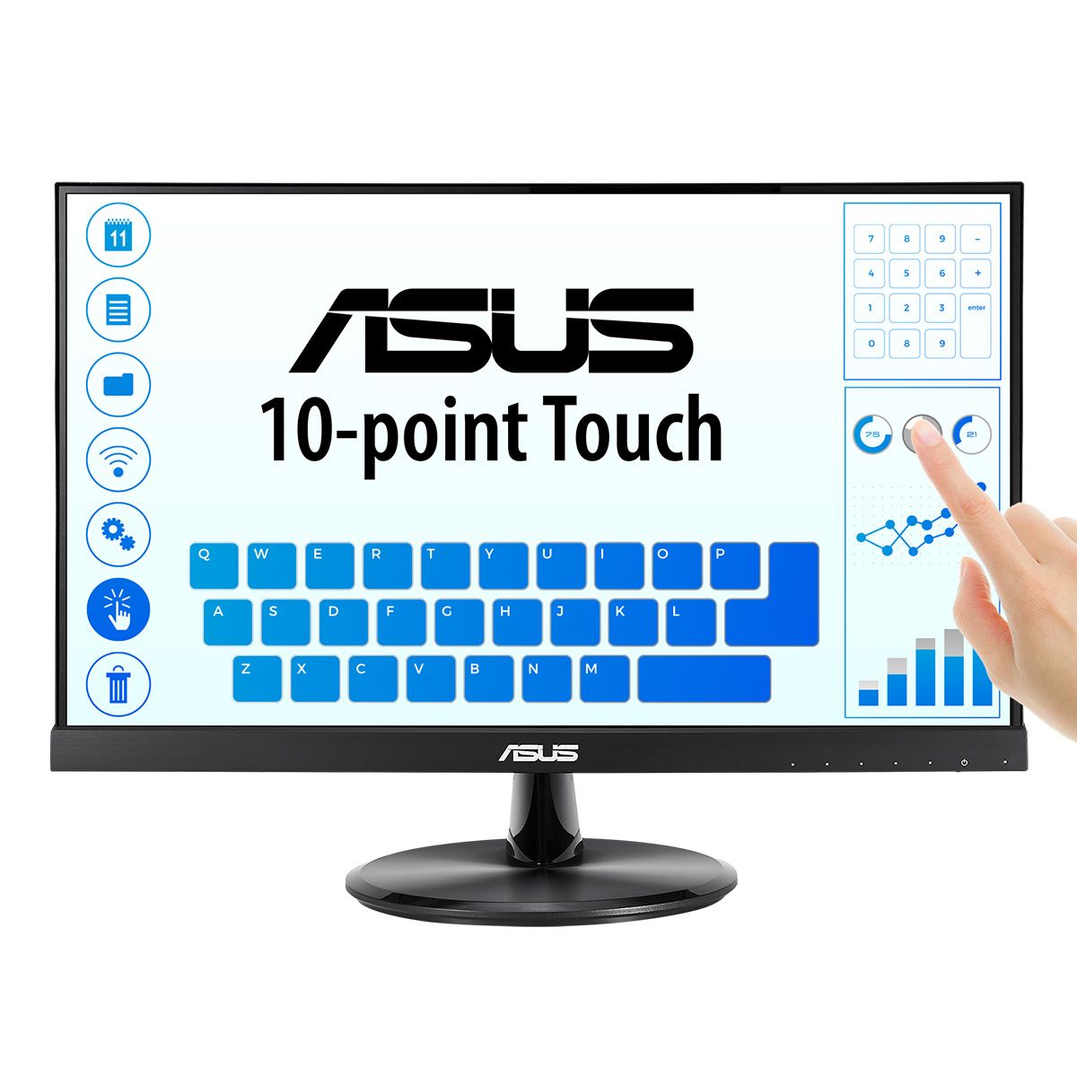ASUS VT229H 54,6 cm (21.5 ) 1920 x 1080 Pixel Full HD LED Ecran tactil Negru