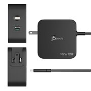 102W GAN PD USB-C 2-PORT/CHARGER CHANGEABLE AC PLUGS