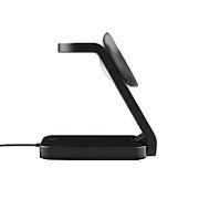 Stand de incarcare 3-in-1 Trust Viro, putere intrare 20W, interfata USB- C, compatibil cu produsele din brandul Apple: iPhone (12 si modele mai noi), Airpods si Apple Watch, negru