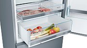 Bosch Serie 6 KGE49AICA fridge-freezer Freestanding 419 L C Stainless steel