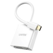 UNITEK ADATPER USB-C - DVI 1080P@60HZ WHT 15CM M/F