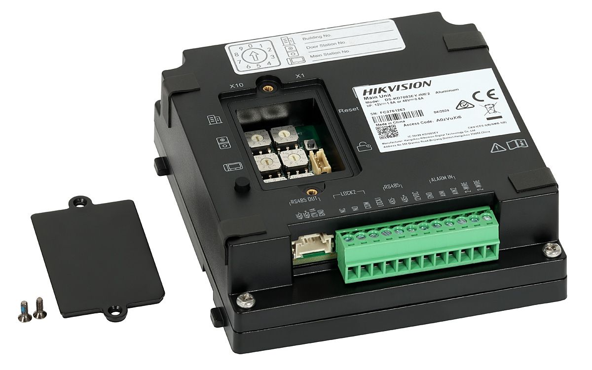 Hikvision DS-KD8003Y-IME2 2 MP video door entry system Black