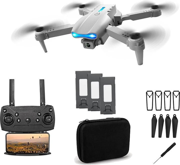 E99 Pro Drone | Drone + 3 batteries + pouch set | 1800mAh