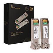 Extralink SFP28 25G 2-Pack | SFP28 Module | 25Gbps  LC/UPC Duplex  1310nm  10km  single mode  DOM