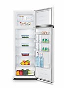 Frigider cu doua usi Heinner HF-HS243E++, clasa de eficienta energetica E, capacitate totala: 243L, capacitate frigider: 202L, capacitate congelator: 41L, control mecanic cu termostat ajustabil, lumina LED, rafturi din sticla, dimenisuni (WxDxH): 55 x 55.7 x 161.3 cm, alb