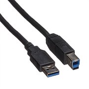 Cablu pentru imprimanta Spacer  USB 3.2 gen 1 (T) - USB Type-B (T), 1.8 m, negru