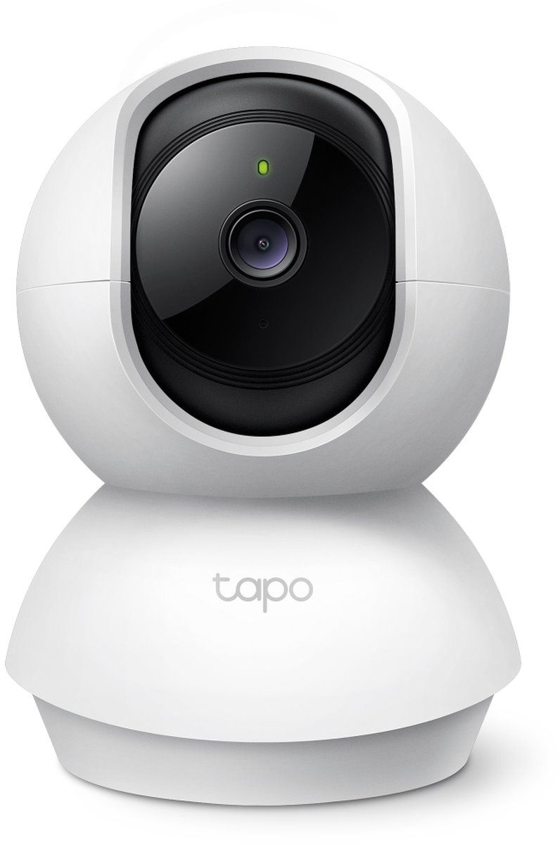 Pan/Tilt Home Security Wi-Fi Camera SPEC: 1080p, 2.4 GHz, Horizontal 360º FEATURE: Pan/Tilt, Smart Detection and Notifications (motion, people, baby crying), Motion Tracking, Sound and Light Alarm, Remote Control, Two-Way Audio, Voice Control (Works with Google Assistant and Alexa), Local Storage