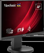 ViewSonic 21.5  VG2208A-HD Ergonomic Monitor IPS FHD 100Hz HDMI DP VGA