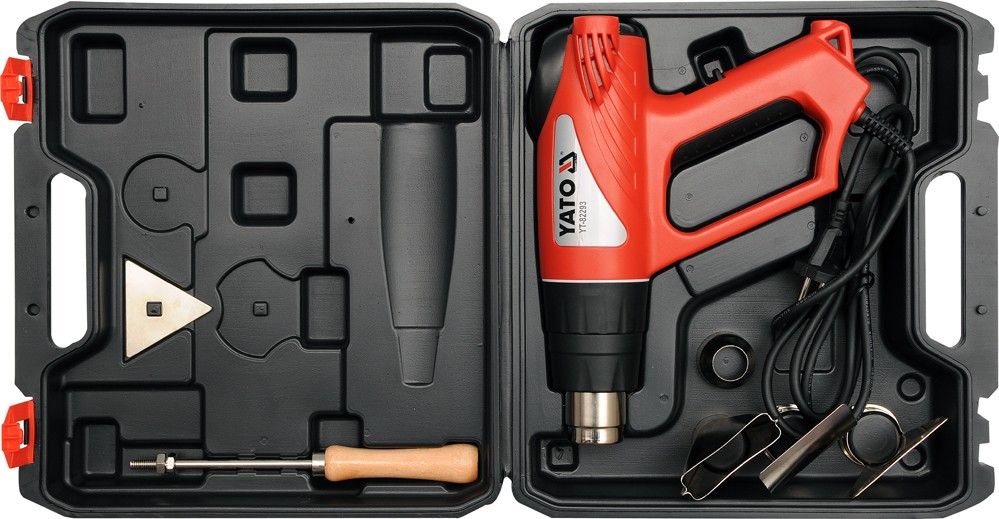 YT. HEAT GUN 2000W/LED WITH AXESTOR.82293