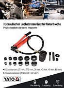 YT. HYDRAULIC HOLE CUTTER IN SHEET METAL