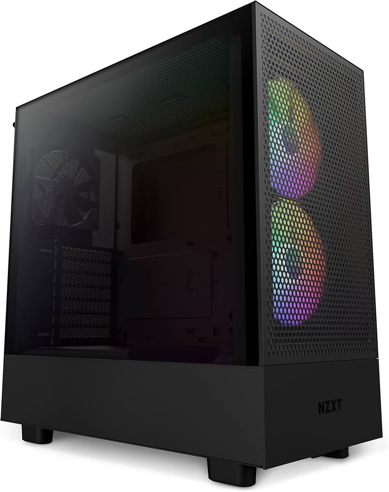 CASE MIDITOWER ATX W/O PSU/BLACK H5 FLOW RGB 2024 NZXT