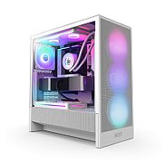 NZXT H5 FLOW (2024) MIDI TOWER CASE WITH WINDOW WHITE