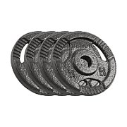Cast Iron Weight Set 4x2.5kg  bore 31mm  disc with handles  REBEL ACTIVE