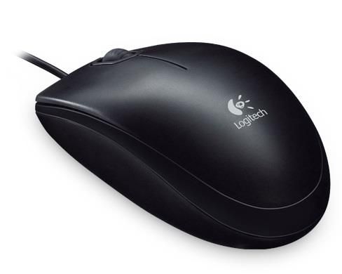 LOGITECH 910-003357 Mouse optic cu fir B100 USB Business negru