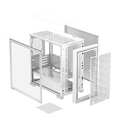 CARCASA PCCooler   , middle tower, gaming, fara sursa, suporta 7xfan, , PSU shroud, USB 3.1 gen x 1, USB 2.0 x 2, audio+mic, 5 sloturi expansiune, alb,  C3B310-WHP0-GL 