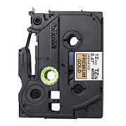 TZE-PR831 LAMINATED TAPE 12MM/PREMIUM GOLD ON BLACK