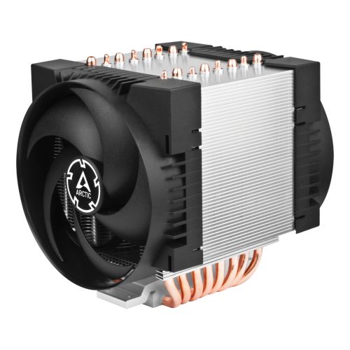 COOLER server Arctic  Freezer 4U-M  skt. Intel si AMD, racire cu aer, single tower, vent. 2x120mm, 400 - 2300 rpm, 8 heatpipe, inaltime 4U, fara LED, negru, ACFRE00133B   (timbru verde 2 lei)
