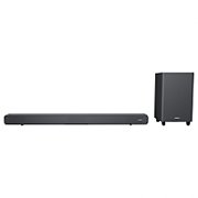 SOUNDBAR HORIZON HAV-S5950W / System 2.1 / Max Audio Power 160W (40W x2 + 80W) / Digital Optical / AUX (3.5mm) / HDMI-ARC (CEC) / BT 5.4 / USB Playback / DOT-Matrix Display / Remote + Button Keys / Impedance: 6Ω x2 + 4Ω / Signal to Noise Ratio (SNR): 73dB / Wall-Mount Ready / Full Size / Titanium