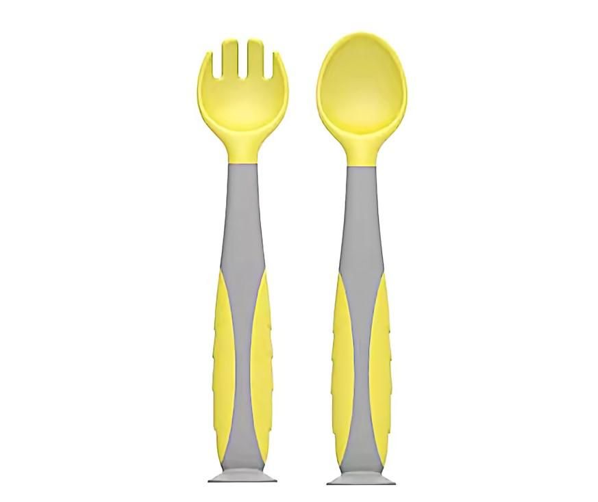 Set lingurita si furculita , galben, U-Grow