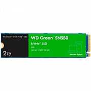 WD SSD WD Green SN350 2TB M.2 2280 PCIe Gen3 x4 NVMe QLC, Read/Write: 3200/3000 MBps, IOPS 500K/450K, TBW: 100