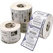 Label, Polyester, 51x10mm Thermal Transfer, Z-ULTIMATE 3000T WHITE, Coated, Permanent Adhesive, 76mm Core