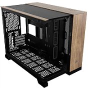 Carcasa CORSAIR 2500X Micro ATX Dual Chamber Black/Walnut Wood, Tempered Glass, mATX, Cooling Layout: Top: 3x120mm sau 2x140mm, Side: 2x120mm, Bottom: 3x120mm sau 2x140mm, Rear: 1x120mm, Expansion Slots 4, 2x2.5 SSD 2x3.5 HDD, no psu included