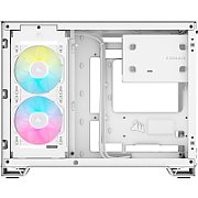 Carcasa CORSAIR iCUE LINK 2500X Micro ATX Dual Chamber White, Tempered Glass, mATX, Cooling Layout: Top: 3x120mm sau 2x140mm, Side: 2x120mm, Bottom: 3x120mm sau 2x140mm, Rear: 1x120mm, Expansion Slots 4, 2x2.5 SSD 2x3.5 HDD, no psu included