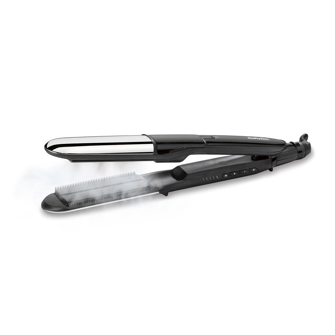 BaByliss Steam Mist Styler Straightening iron Black  Silver 2.5 m