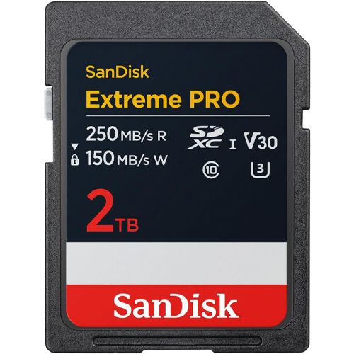 EXTREME PRO SDXC UHS-I CARD 2TB/UP TO 250MB/S RS AND 150MB/S WS