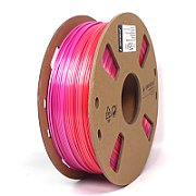 FILAMENT GEMBIRD pt. imprimanta 3d, PLA, 1.75mm diamentru, 1Kg / bobina, aprox. 340m, topire 190-220 grC,  Silk Rainbow , red/purple,  3DP-PLA-SK-01-RP 