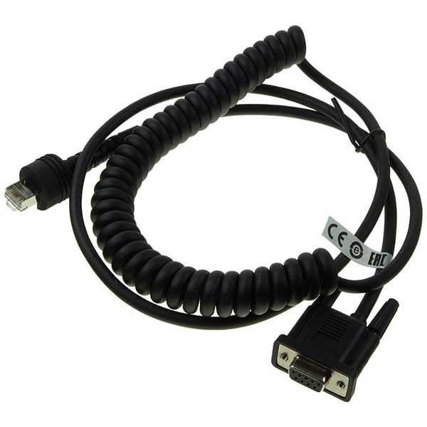 Cable CAB-549, RS-232 PWR, 9P, Female, Coiled, 2.4 m / 7.8 ft., IP67