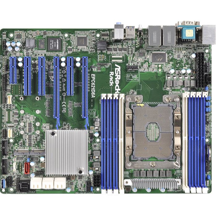 Asrock EPC621D8A plăci de bază Intel® C621 LGA 3647 (Socket P) ATX